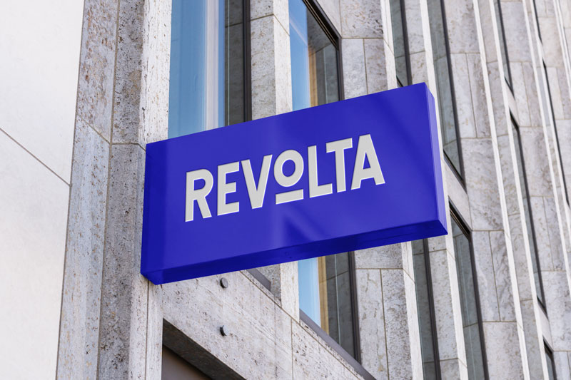 Entrance Logo Wall Mount Sign Mockup