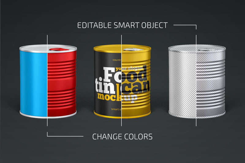 Food Tin Can Mockup 4473944 Food Tin Can Mockup 4473944