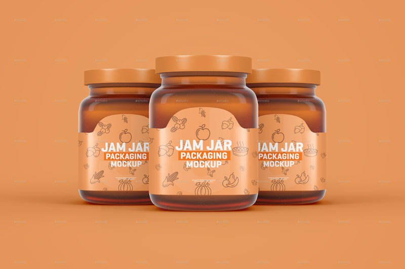 Glass Jam Jar Packaging Mockup 25956793 3
