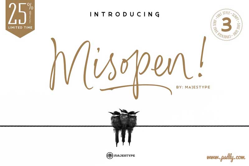 Misopen 252B Bonus 2 Font 4409791 Free Download