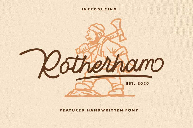 Rotherham Signature Font Typeface 489474