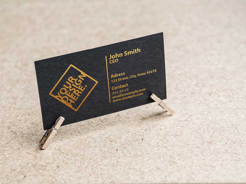 Textured Business Card Mockup with Clothes Pins 2 Textured Business Card Mockup with Clothes Pins 279220407 1