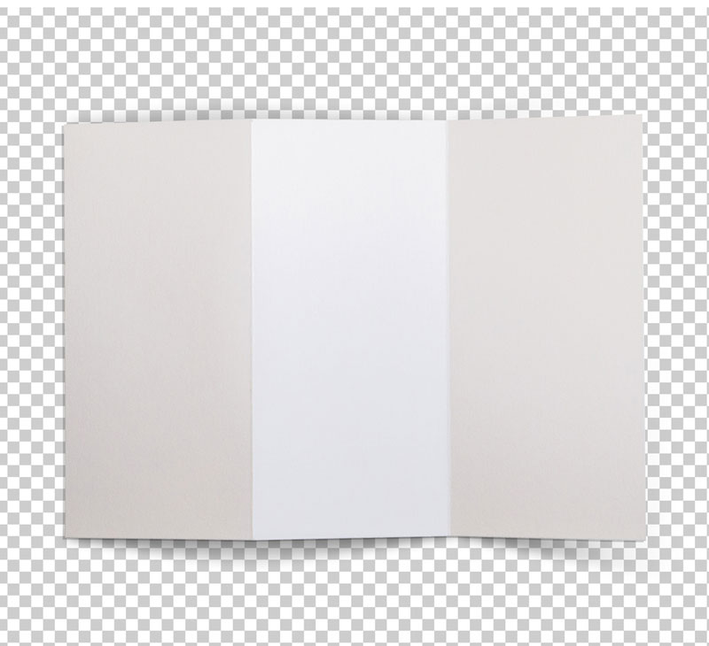 Trifold Brochure Top View Mockup 1