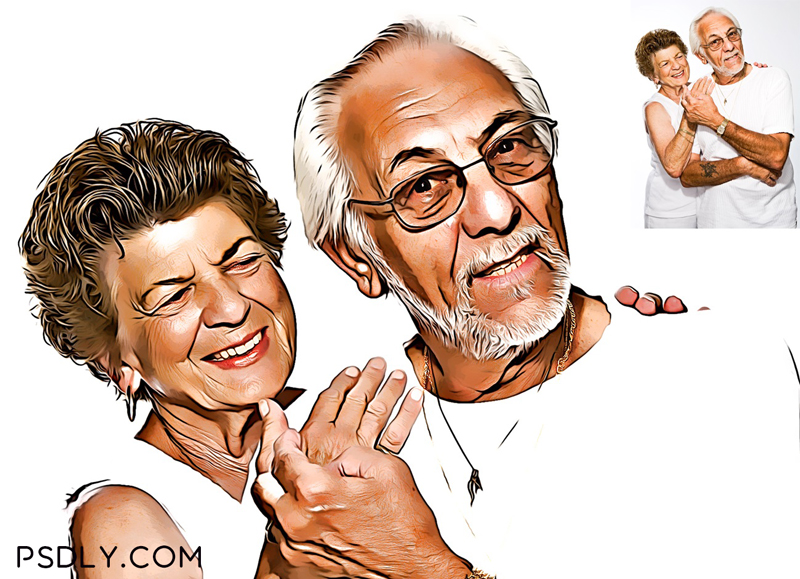 Vector Portrait Photoshop Effect 5 Vector Portrait Photoshop Effect 4