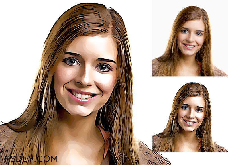 Vector Portrait Photoshop Effect 7 Vector Portrait Photoshop Effect 6