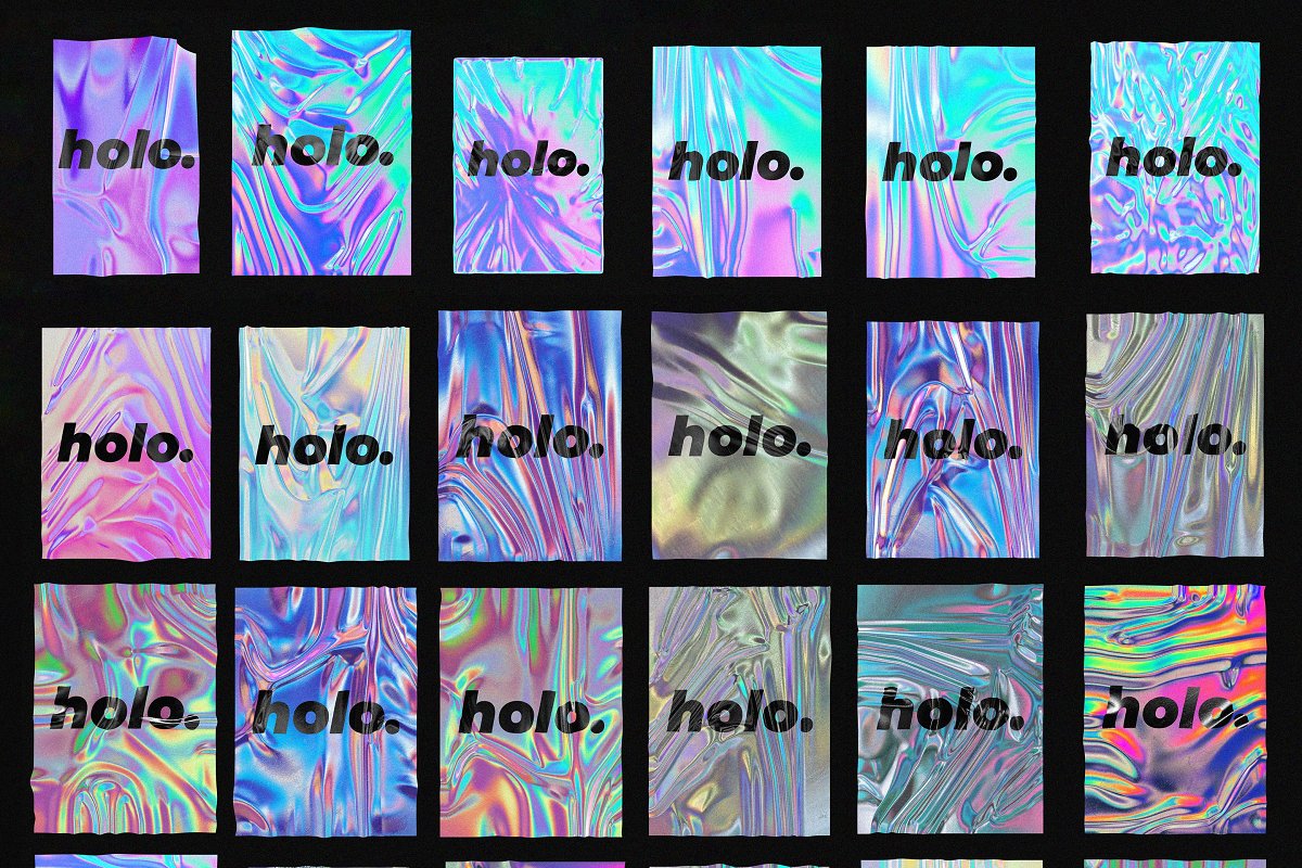 Holographic foil mock-up template 5 preview07