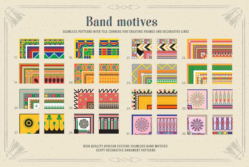 117 Egypt Patterns Brushes & Swatches 117 Egypt Patterns Brushes & Swatches