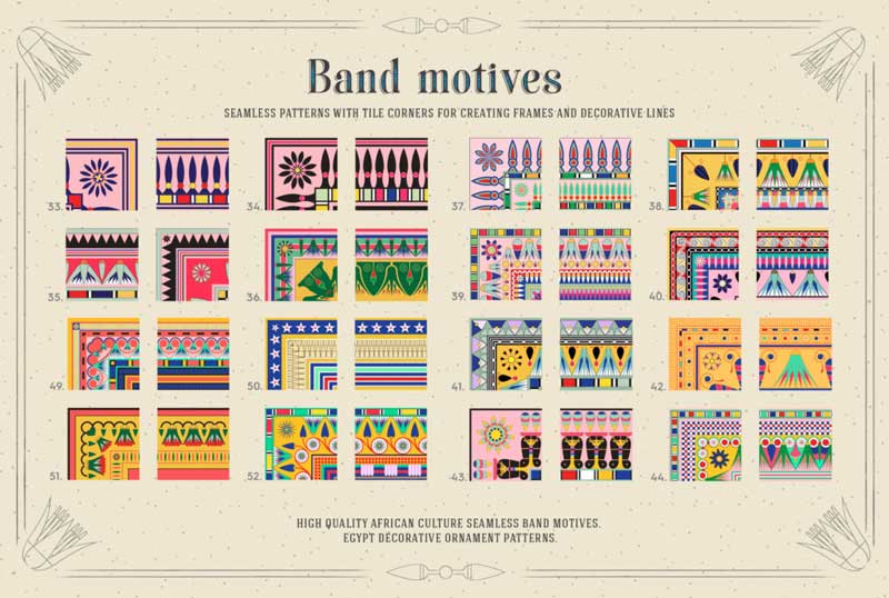 117 Egypt Patterns Brushes & Swatches 117 Egypt Patterns Brushes & Swatches