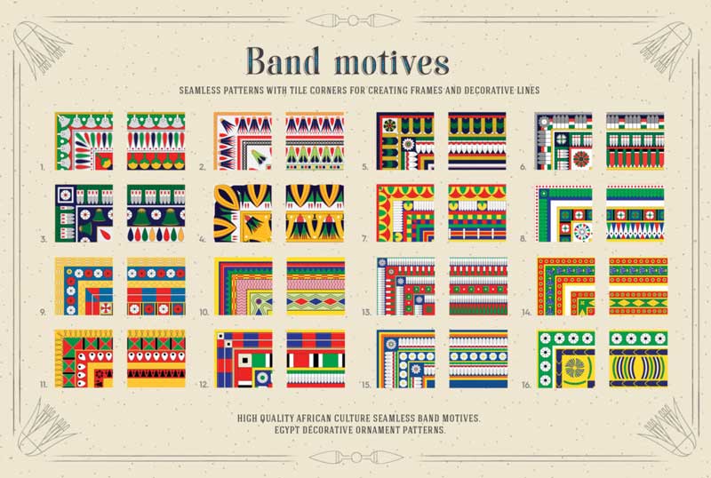 117 Egypt Patterns Brushes & Swatches 117 Egypt Patterns Brushes & Swatches