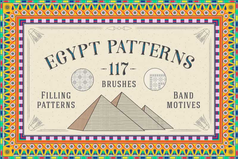 117 Egypt Patterns Brushes 2526 Swatches