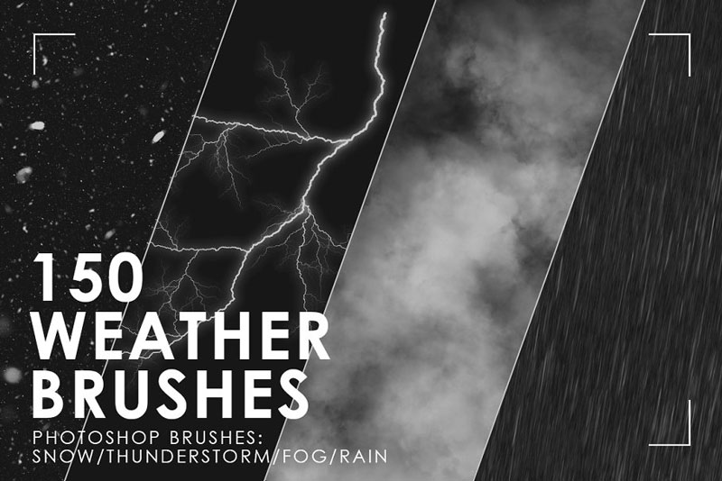 150 Weather Photoshop Brushes