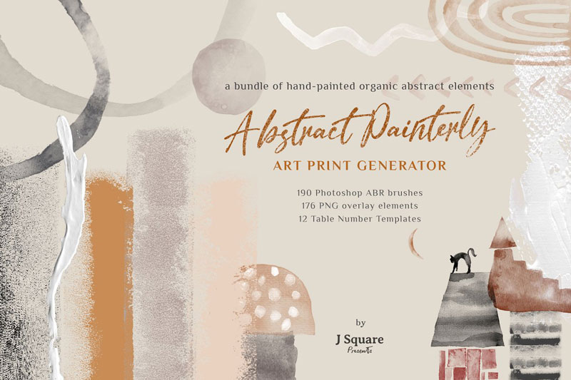 Abstract Watercolor PSD Brushes 4604610