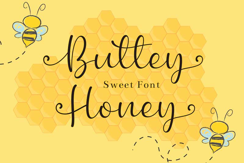 Buttey Honey Script Font Free