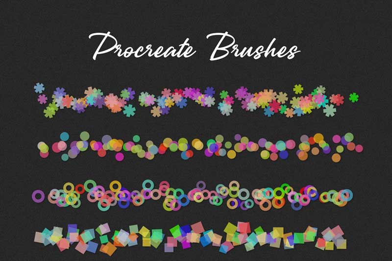 Confetti & Glitter Procreate Brushes 4523593 Confetti & Glitter Procreate Brushes 4523593