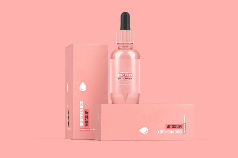 Dropper Bottle Packaging Mockup 4184896