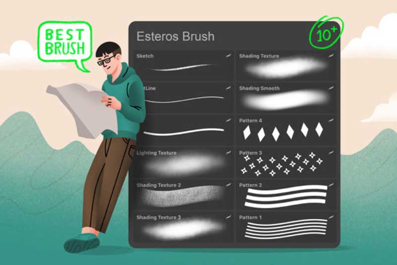 Esteros Procreate Illustration Brushes Esteros Procreate Illustration Brushes