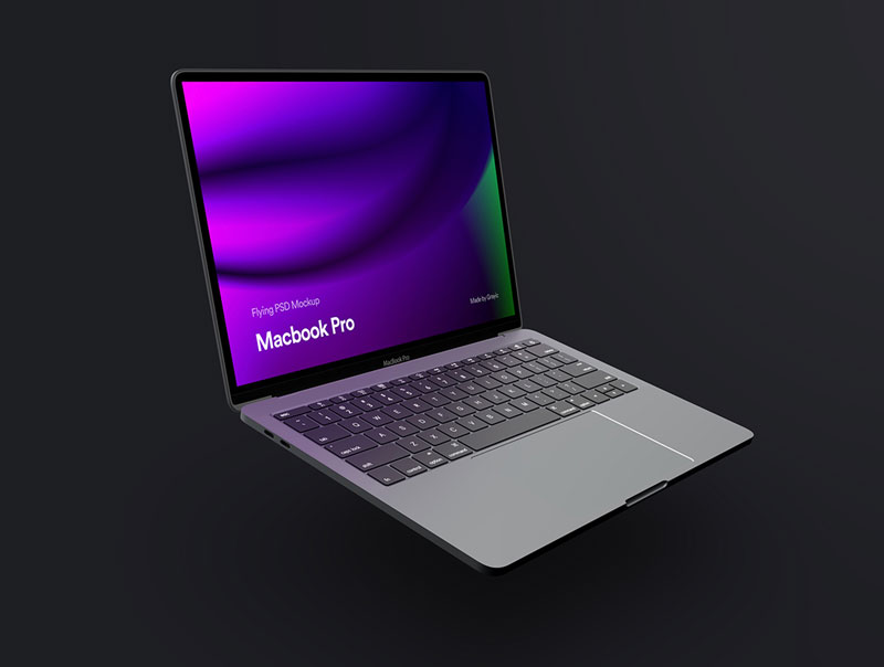 Flying Apple Device Mockup Vol 01 Flying Apple Device Mockup Vol 01