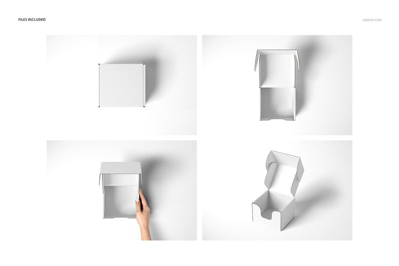 Front Tuck Mailer Box Mockup Set 4351625 Front Tuck Mailer Box Mockup Set 4351625