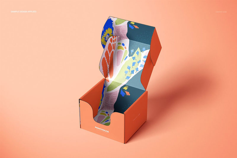 Front Tuck Mailer Box Mockup Set 4351625 Front Tuck Mailer Box Mockup Set 4351625