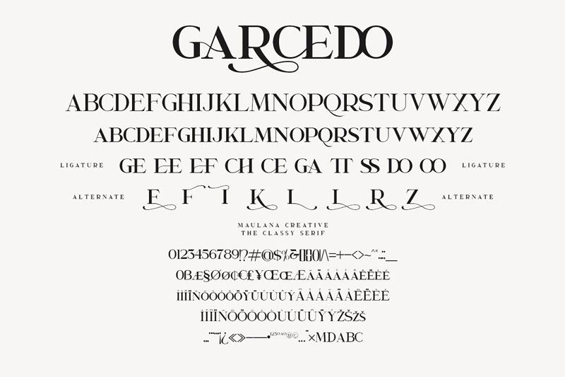 Garcedo Display Serif Font 4760558 Garcedo Display Serif Font 4760558