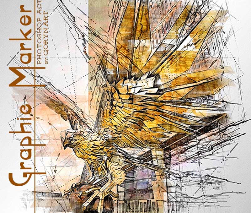 Graphic Marker Photoshop Action 26130639