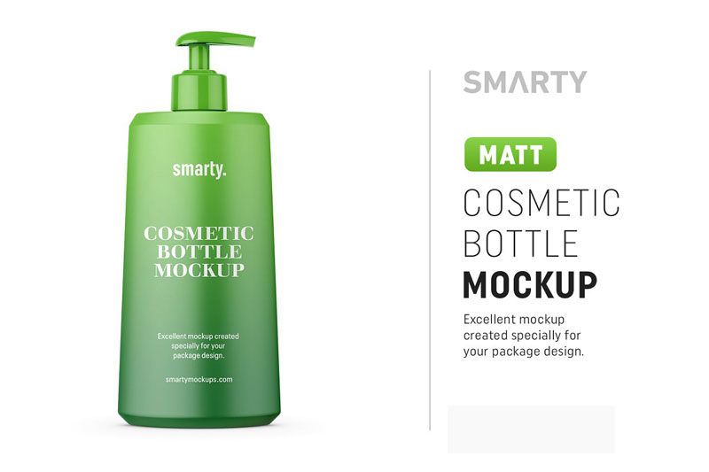 Matt cosmetic bottle mockup 4707289