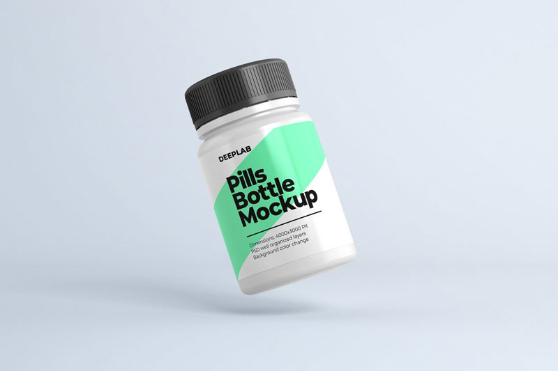 Medical Pill Bottle Mockup - 11 set 4429056