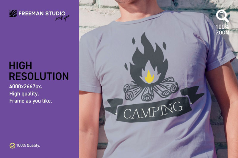 Men's T-Shirt Mock-Up Set 3857277 Men's T-Shirt Mock-Up Set 3857277