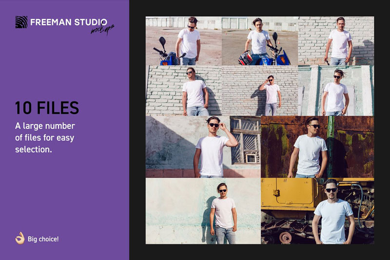 Men's T-Shirt Mock-Up Set 3857277 Men's T-Shirt Mock-Up Set 3857277