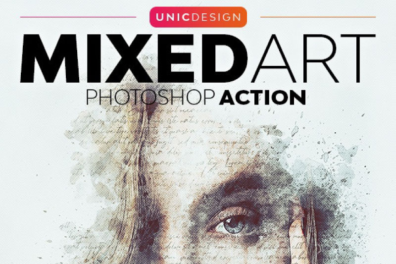 Mixed Art Photoshop Action 26035327