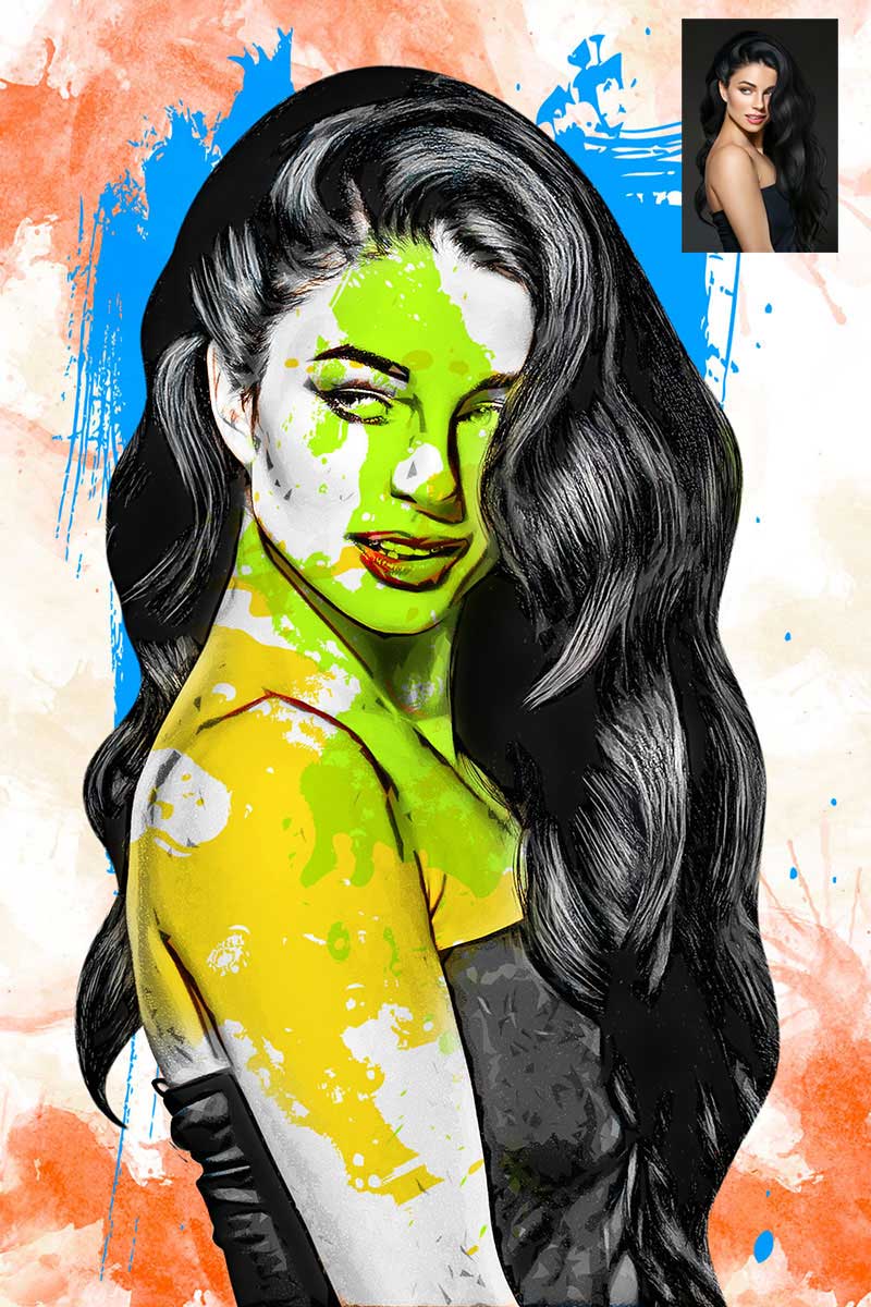 Modern Art Photoshop Action 26067958 Modern Art Photoshop Action 26067958