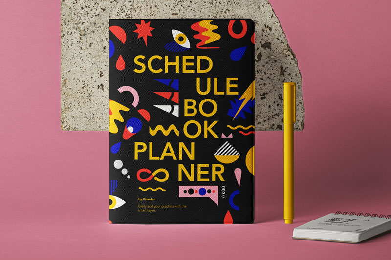 Planner Psd NoteBook Mockup