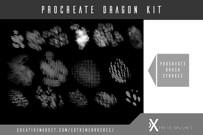 Procreate Dragon Brush Kit 4649727 Procreate Dragon Brush Kit 4649727