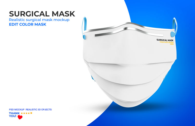 Surgical mask mockup Vol 2