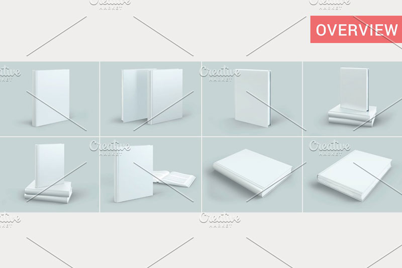 Creativemarket - Books Mockup Creativemarket - Books Mockup