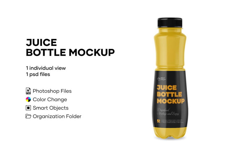 Juice Bottle Mockup 4977932