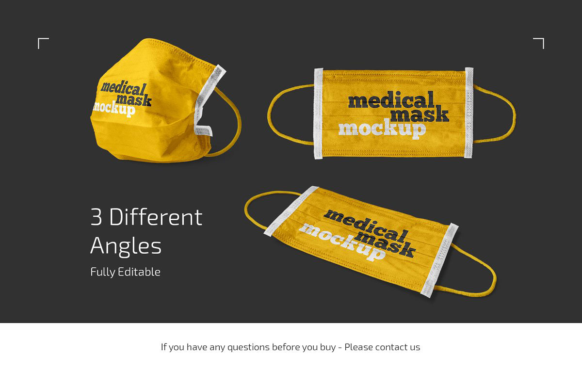 Medical Mask Mockup Set 4852071