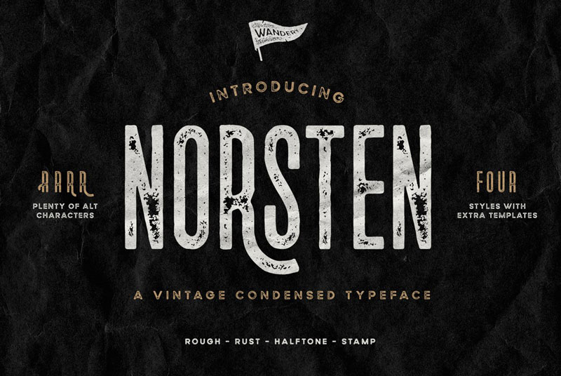 Norsten Condensed Typeface 568833