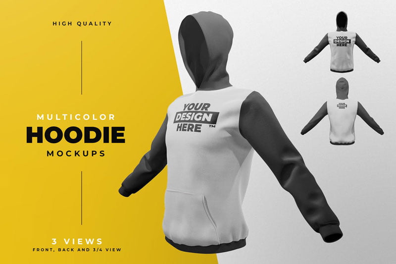 Realistic Hoodie Mockups Free Download