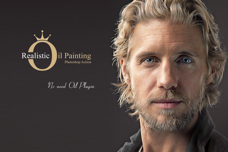 Realistic Oil Painting PS Action 26005073