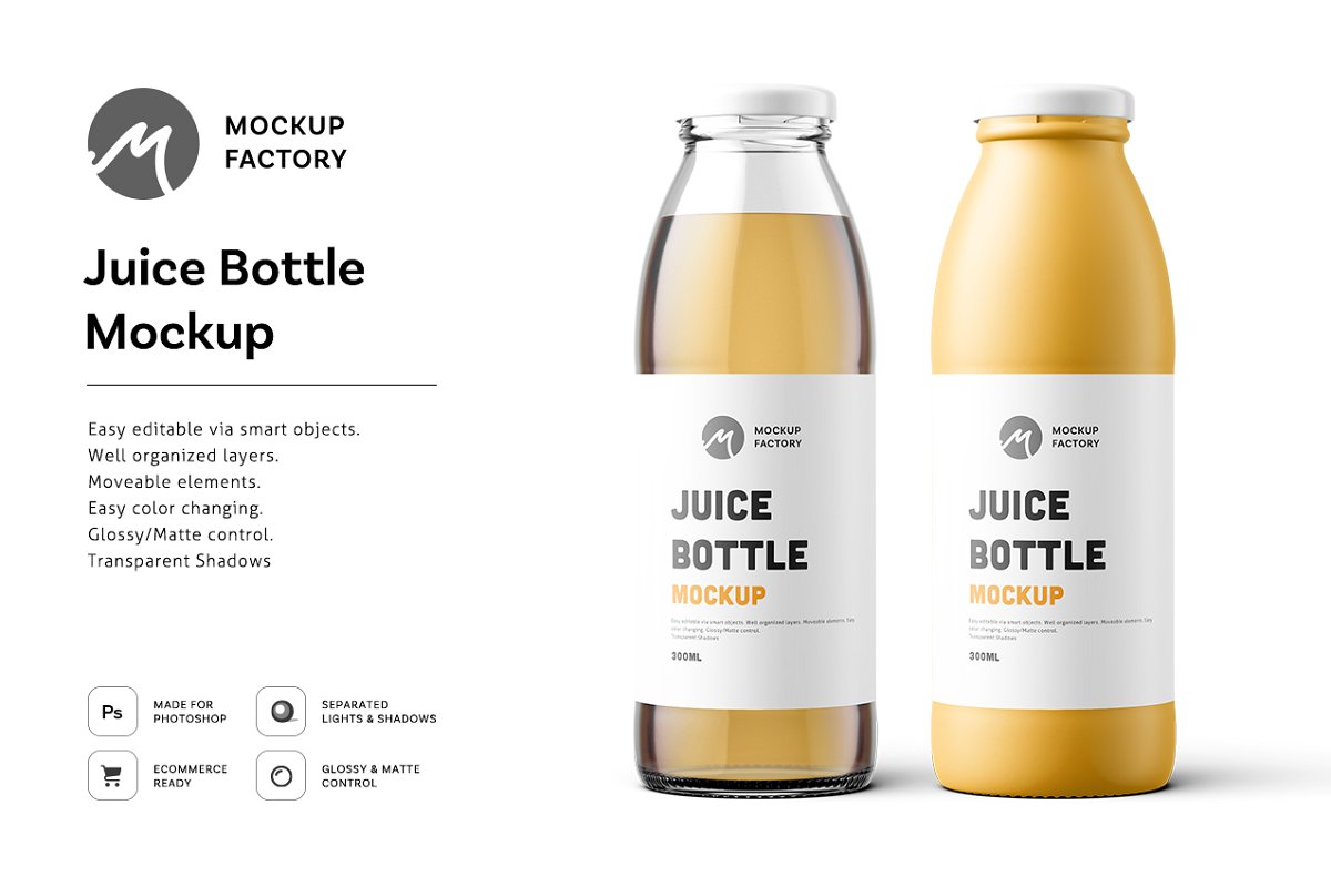 Juice Bottle Mockup 4575145