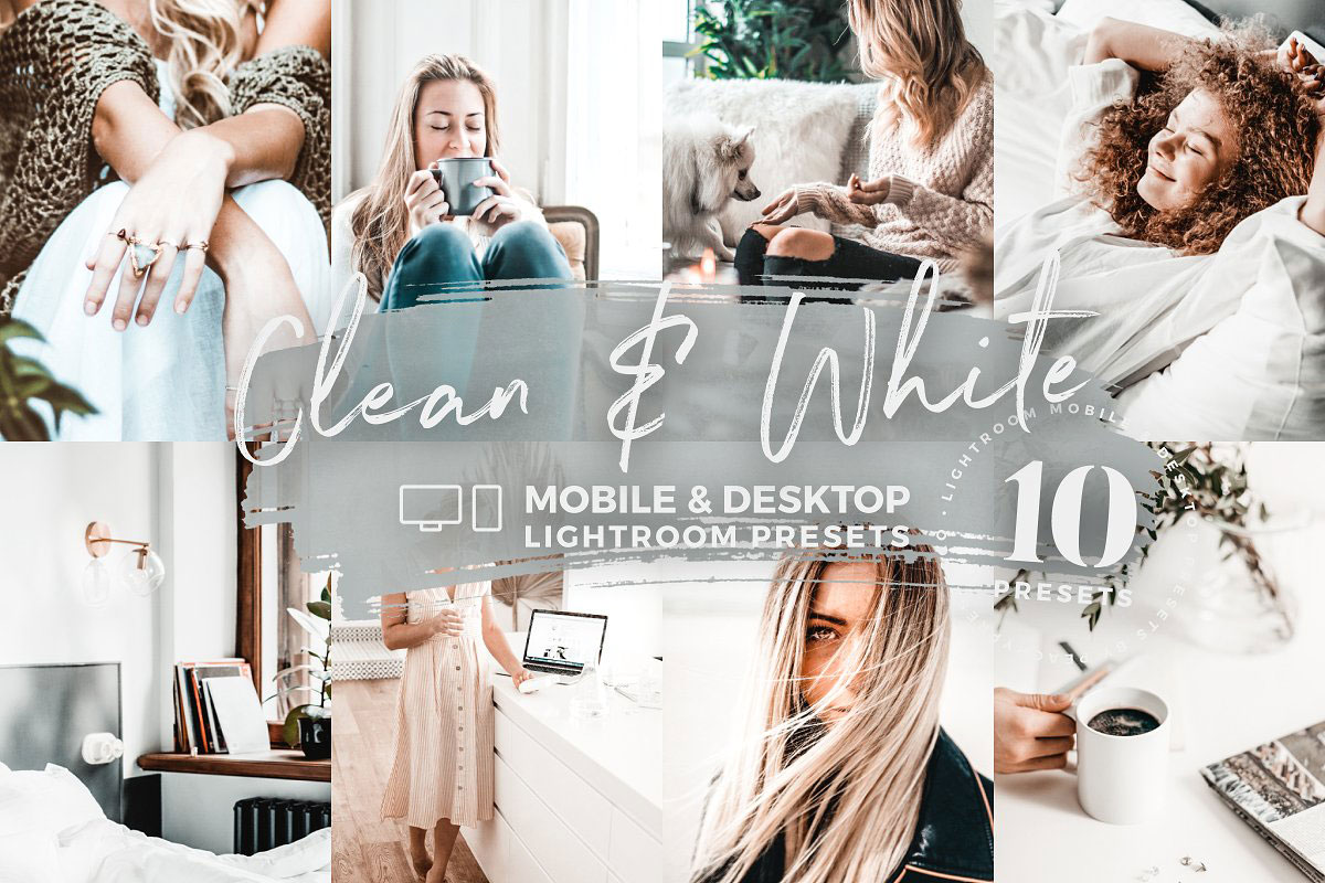 10 Clean & White Mobile Presets