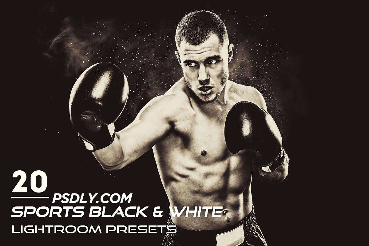 20 Sports Black & White Presets 3900393