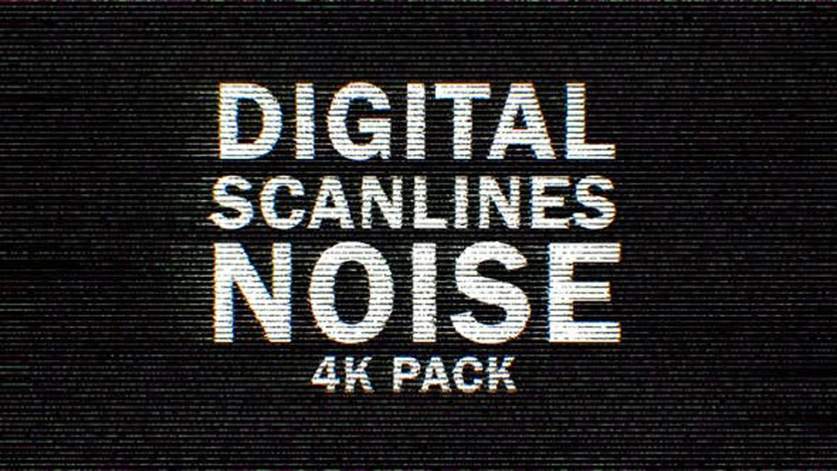 4k Color Digital Scanlines Noise 9 Pack - 25638661