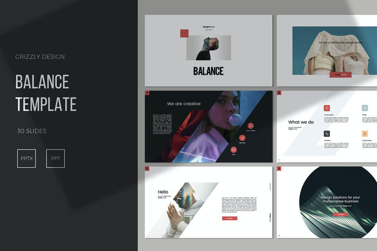 Balance PowerPoint Presentation T63G73A