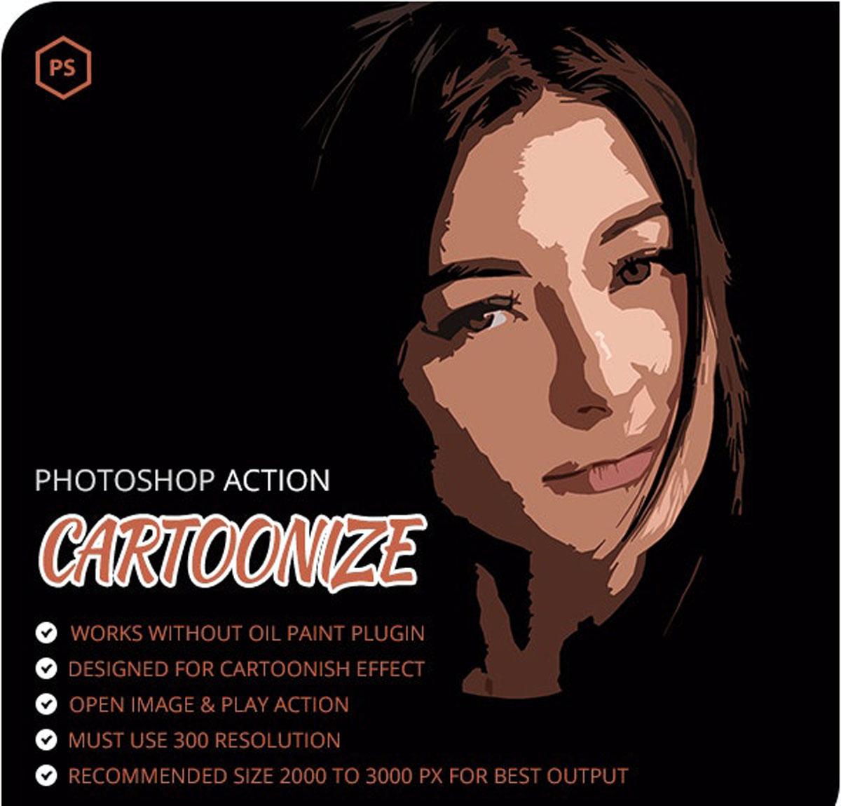 Cartoonize Photoshop Action 26607771