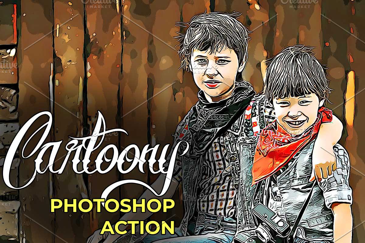 Cartoony Photoshop Action 4723737