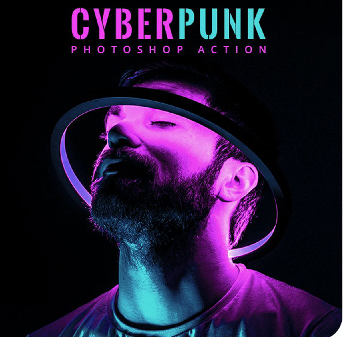 Cyberpunk Photoshop Action 27081257