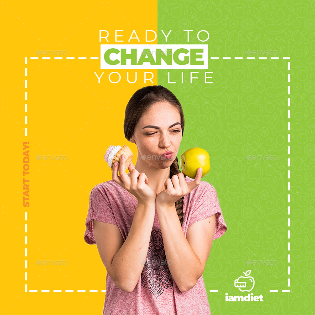 Diet Instagram Post Template 26492343