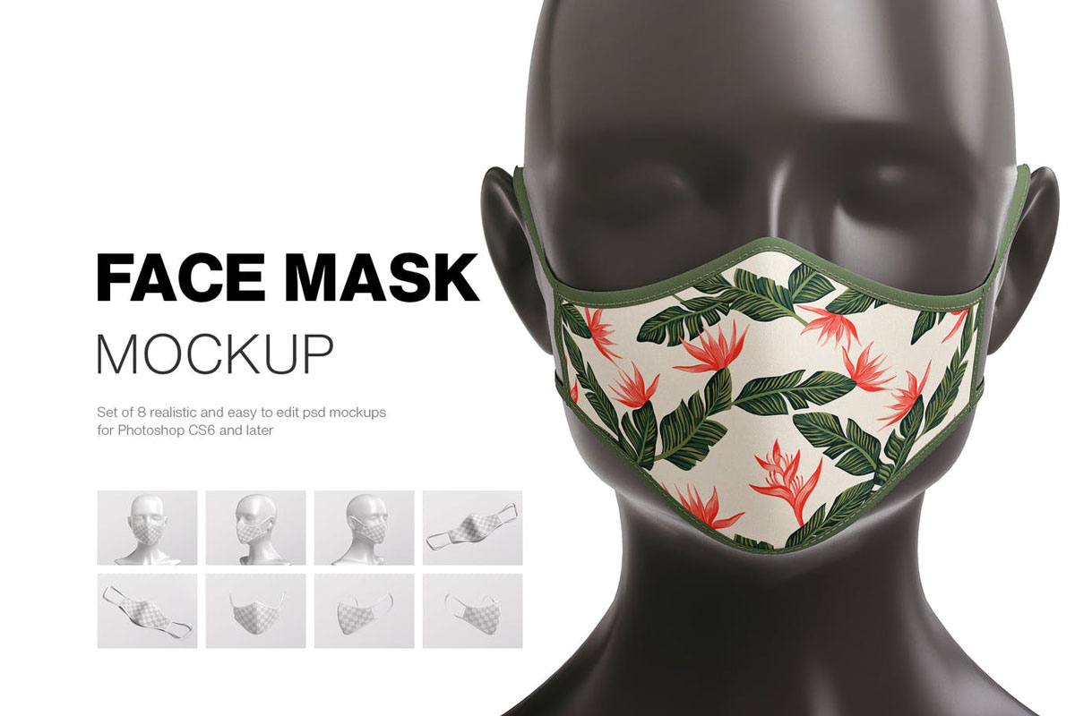 Face Mask Mockup